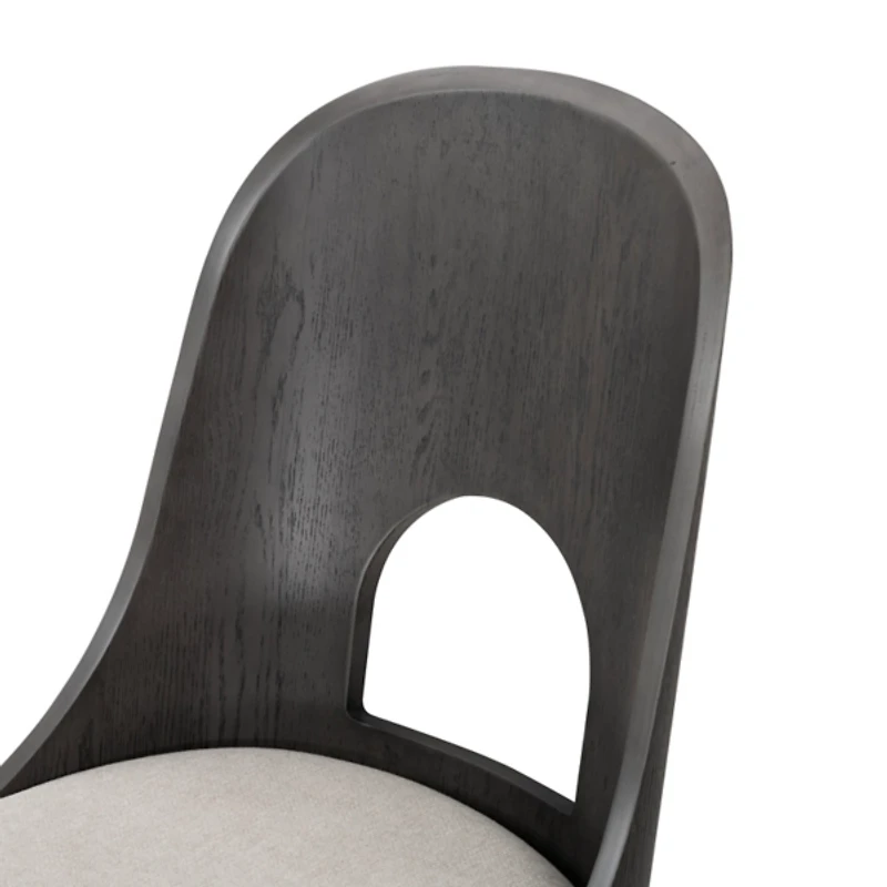 Black Oak Modern Dining Chairs, Set of 2
