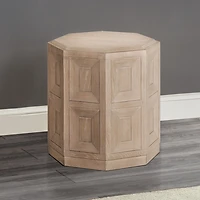 Taupe Wood Weathered Flonnin Accent Table
