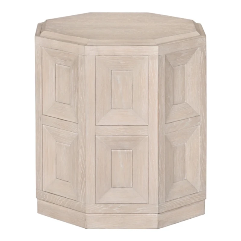 Taupe Wood Weathered Flonnin Accent Table