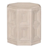 Taupe Wood Weathered Flonnin Accent Table