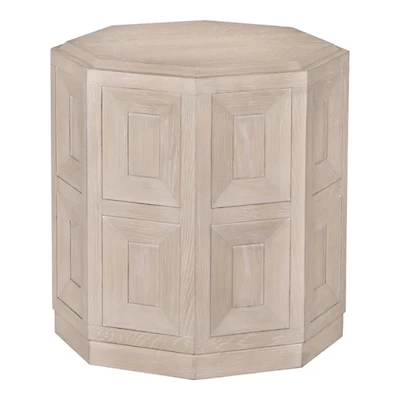 Taupe Wood Weathered Flonnin Accent Table