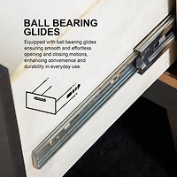 Black Weathered Wood Modern Charging Nightstand