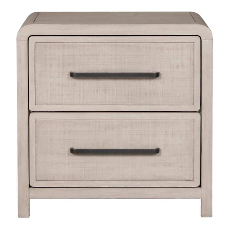 Natural Oak Wood Modern Nightstand