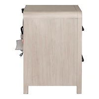 Natural Oak Wood Modern Nightstand