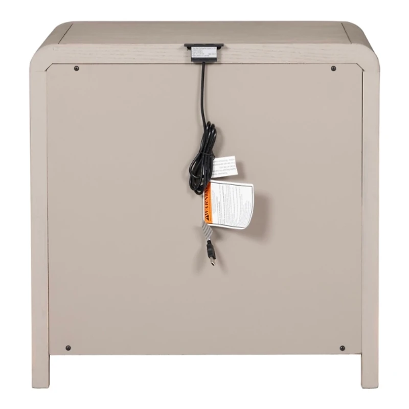 Natural Oak Wood Modern Nightstand