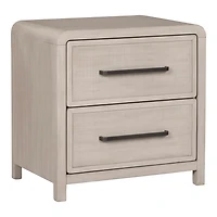 Natural Oak Wood Modern Nightstand