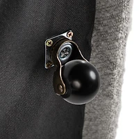 Light Gray Boucle Skirted Dining Chair