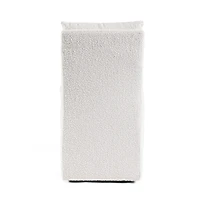 White Boucle Skirted Dining Chair