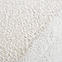 White Boucle Skirted Dining Chair