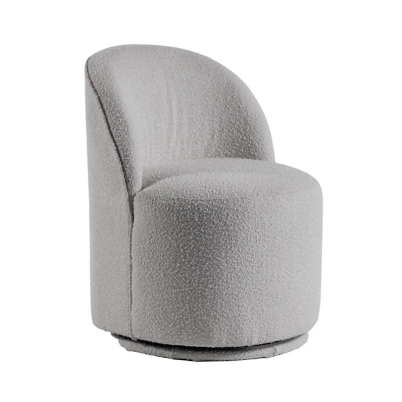 Boucle Alexa Swivel Dining Chair