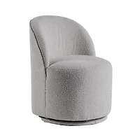 Boucle Alexa Swivel Dining Chair