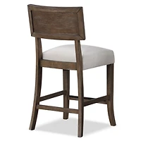 Beige Upholstered Sarena Counter Stools, Set of 2
