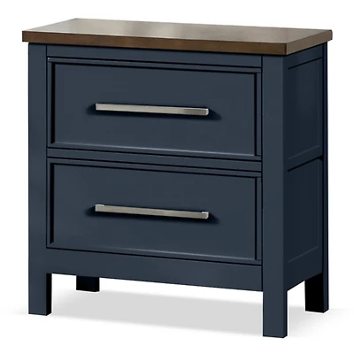 Two Tone Wood Bering Nightstand