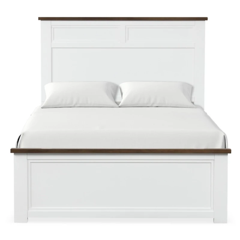 White Wood Bennett Full Bed