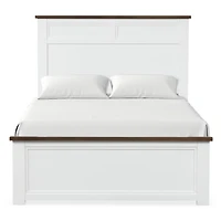 White Wood Bennett Full Bed