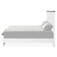 White Wood Bennett Full Bed