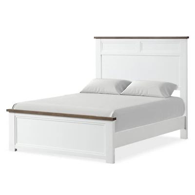 White Wood Bennett Full Bed