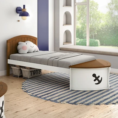 Wooden Boat Kids Twin Bed