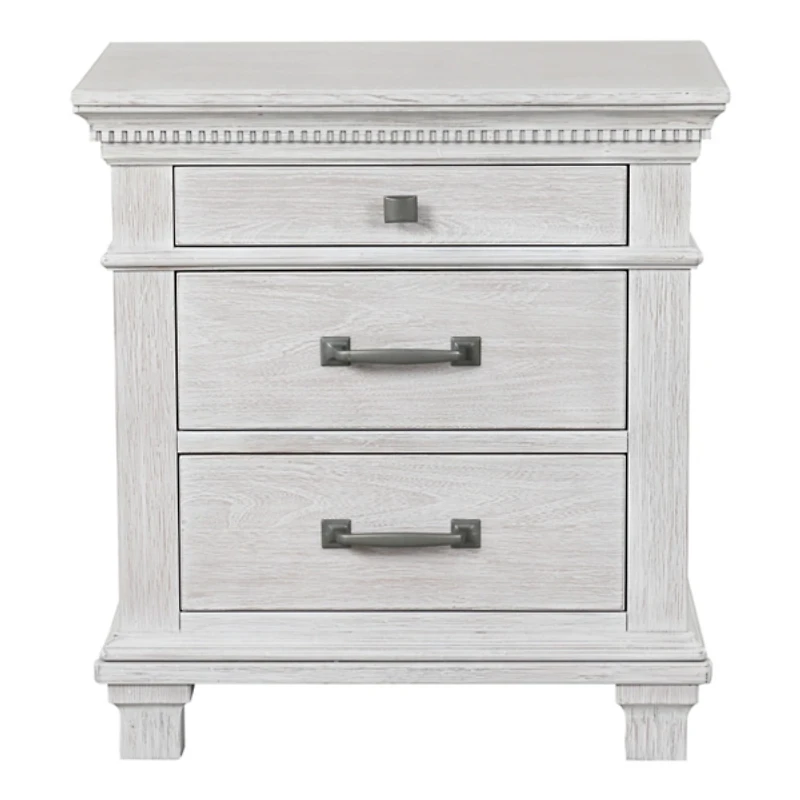 Penny Weathered Gray Wood Nightstand