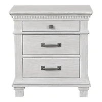 Penny Weathered Gray Wood Nightstand