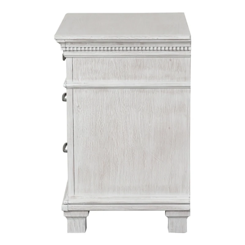 Penny Weathered Gray Wood Nightstand