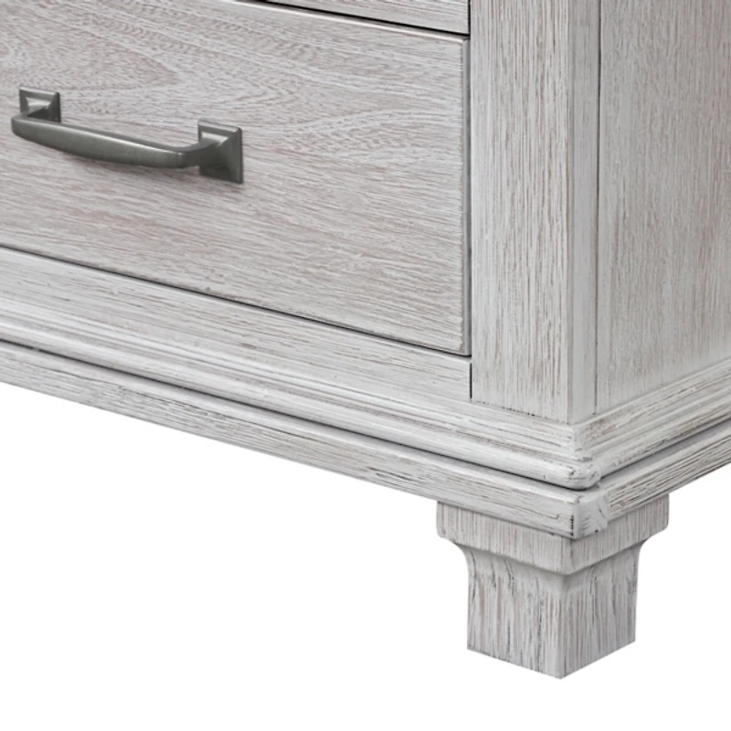 Penny Weathered Gray Wood Nightstand