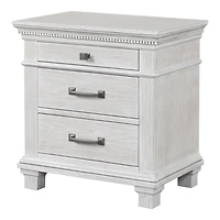 Penny Weathered Gray Wood Nightstand