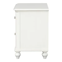 Addie Antique White Wood Nightstand