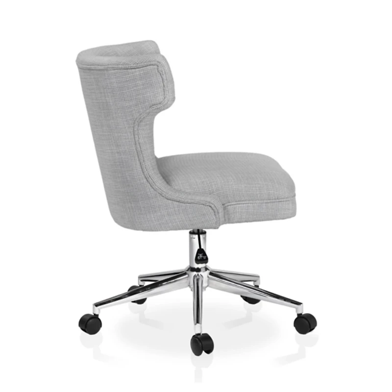 Light Gray Briar Wingback Office Chair