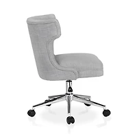 Light Gray Briar Wingback Office Chair