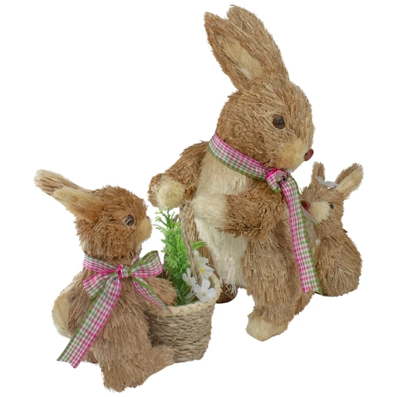 Mommy and Baby Bunnies Figurine