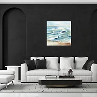 Peaceful Beach Waves Canvas Art Print