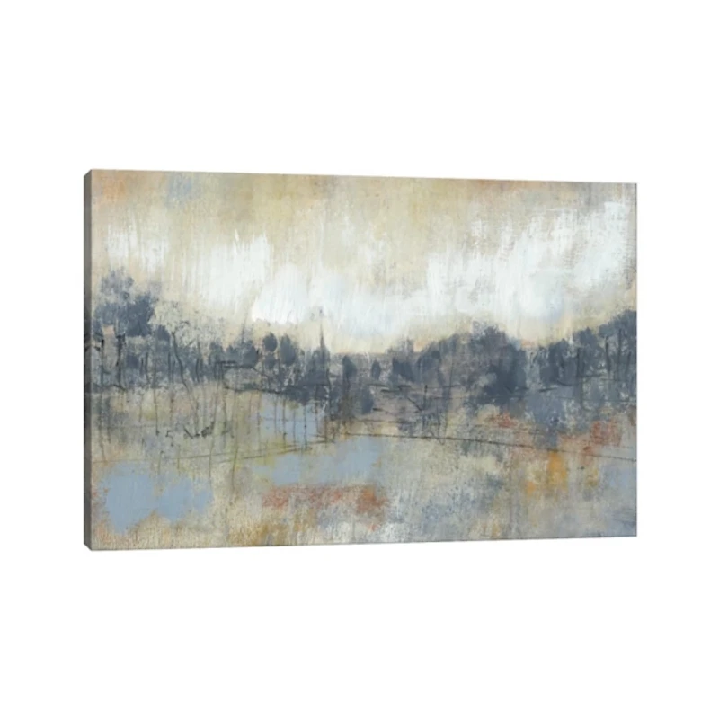 Cool Gray Horizon I Canvas Art Print