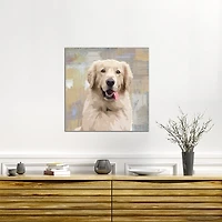 Golden Retriever Portrait Canvas Art Print