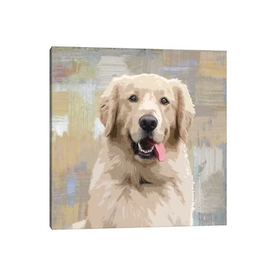 Golden Retriever Portrait Canvas Art Print