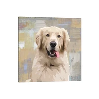 Golden Retriever Portrait Canvas Art Print