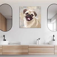 Pug Portrait Canvas Art Print