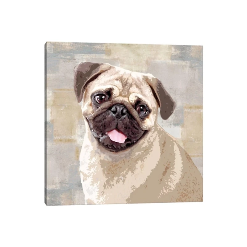 Pug Portrait Canvas Art Print