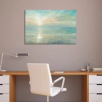 Blue Sunrise Canvas Art Print
