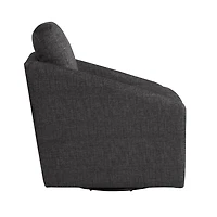 Black Hannover Swivel Accent Chair