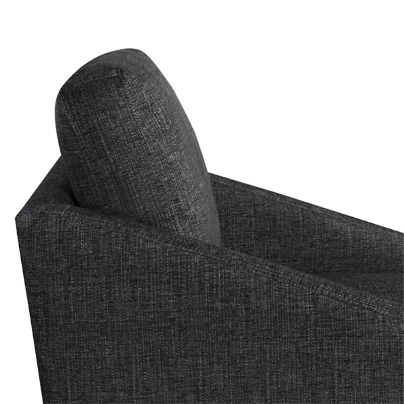 Black Hannover Swivel Accent Chair