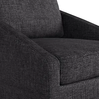 Black Hannover Swivel Accent Chair