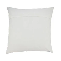 Blue Embroidered Sea Turtle Outdoor Pillow