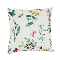Whimsical Bumble Bee Outdoor Pillow