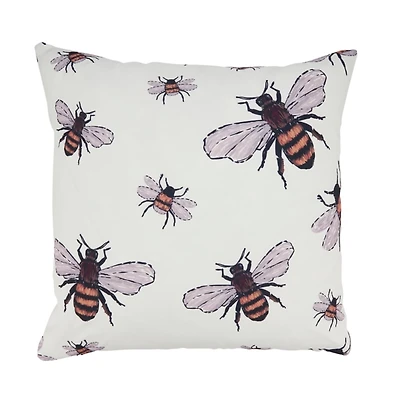 Graceful Bumble Bees Outdoor Pillow