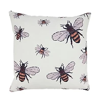Graceful Bumble Bees Outdoor Pillow