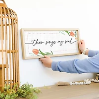 Sings My Soul Tulip Wall Plaque