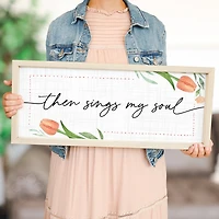 Sings My Soul Tulip Wall Plaque