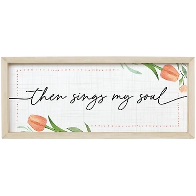 Sings My Soul Tulip Wall Plaque