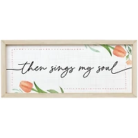 Sings My Soul Tulip Wall Plaque